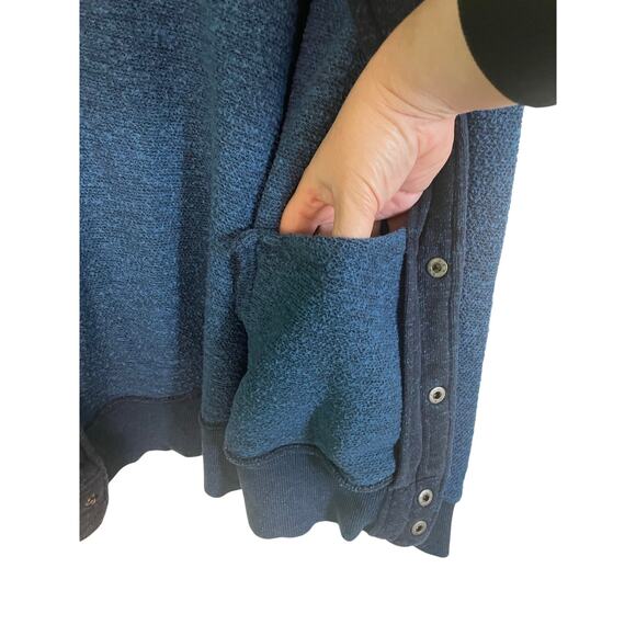 Hurley Black & Blue Men's Monogram Hoodie Jacket Long Sleeve Two Tone Size Small - Picture 8 of 12